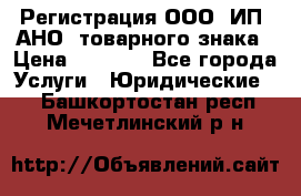 Регистрация ООО, ИП, АНО, товарного знака › Цена ­ 5 000 - Все города Услуги » Юридические   . Башкортостан респ.,Мечетлинский р-н